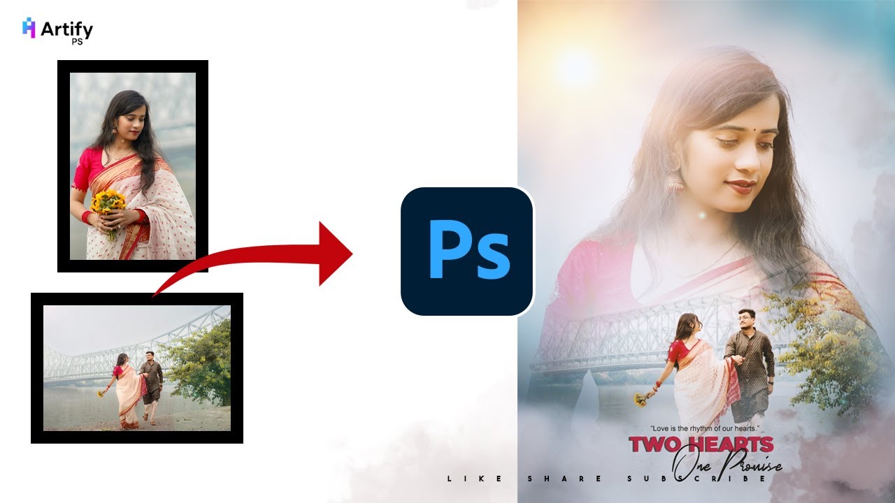 Couple  Poster Design | Photoshop Manipulation Tutorial