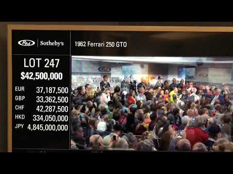 $44,000,000 Ferrari 250 GTO SOLD RM AUCTION 2018 WORLD RECORD 44-Million