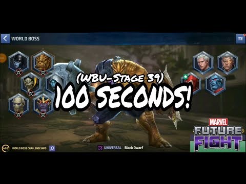 WBU CULL OBSIDIAN STAGE 39 (100 SECONDS COMPLETION)- MARVEL FUTURE FIGHT