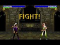 SINDEL Vs SONYA MORTAL KOMBAT 3 SEGA GENESIS SEGA MEGA DRIVE