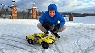 Drifting Our RC Trucks On Ice