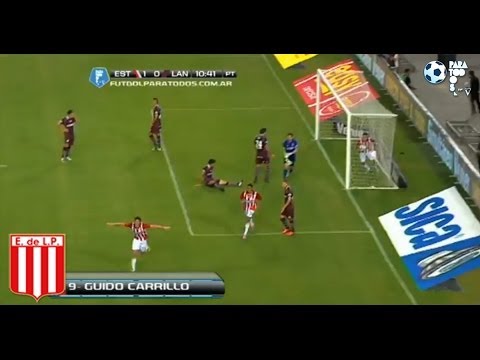 Gol de Carrillo. Estudiantes 1 - Lanús 0. Fecha 3. Torneo Final 2014. Fútbol Para Todos