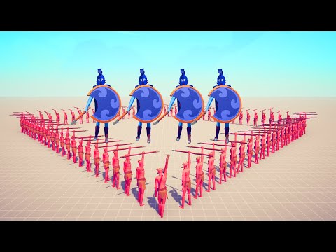 100x SPEAR THROWER vs EVERY UNIT SQUARE Part 2 | TABS - Totally Accurate Battle Simulator