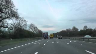 preview picture of video 'Driving On The M6 Motorway From J15 Stoke-on-Trent To J14 Stafford, Staffordshire, England'