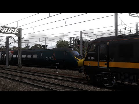 Train Simulator 2021- Class 90 freight Preston to Crewe