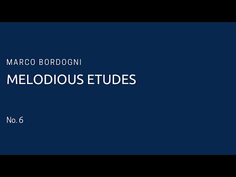 Marco Bordogni  - Melodious Etudes No. 6 (piano accompaniment)