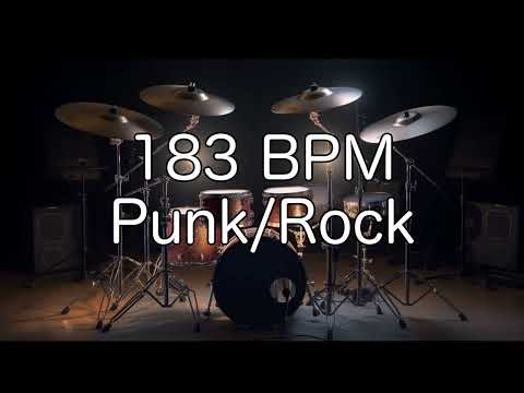 Punk/Rock Groove: 183 BPM Drum Beat for Musicians