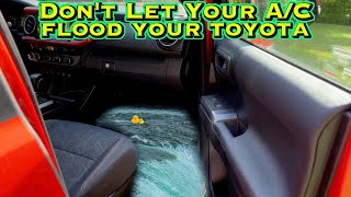 Unclog Toyota AC Drain! Don't let your AC Drain Total your Car!