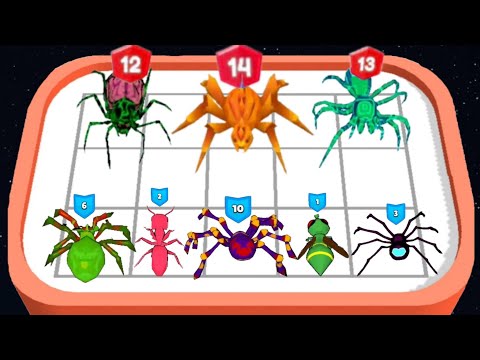 Merge Ants: Underground Battle - Insect Evolution - Spider Ant Fusion ★ Merge Master Battle Game