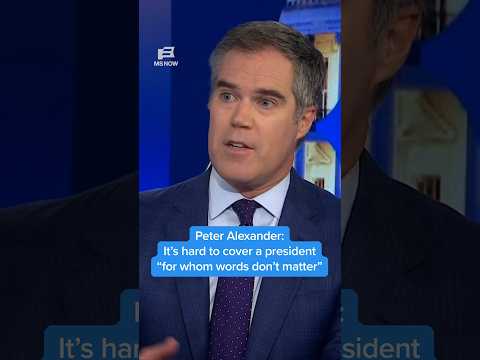 Peter Alexander: It’s hard to cover a president 'for whom words don't matter'