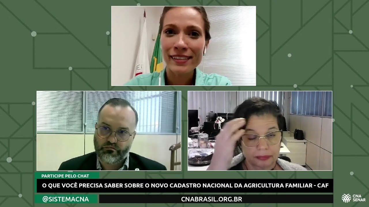 Live - O que você precisa saber sobre o novo Cadastro Nacional da Agricultura Familiar - CAF