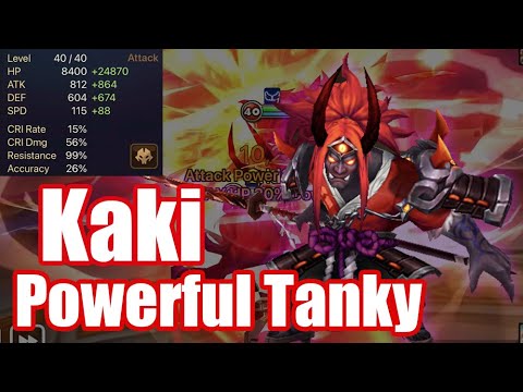 【Summoners War | Curry's RTA】The Power Kaki, powerful tanky resis 100% is so strong and dangerous!!