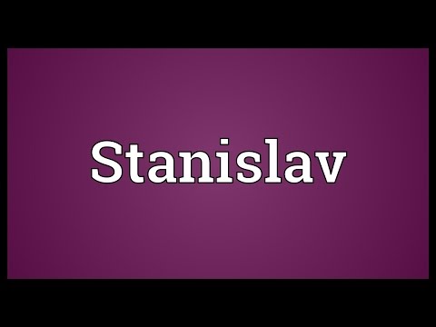 Stanislav Meaning
