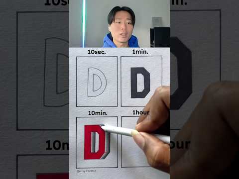 How To Draw Letter D 😳 @artsywish002