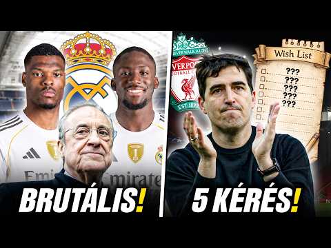 BRUT&Aacute;LIS DUPLA IGAZOL&Aacute;S a Real Madridn&aacute;l! Iraola 5 fős K&Iacute;V&Aacute;NS&Aacute;GLIST&Aacute;VAL &eacute;rkezik a Liverpoolhoz!