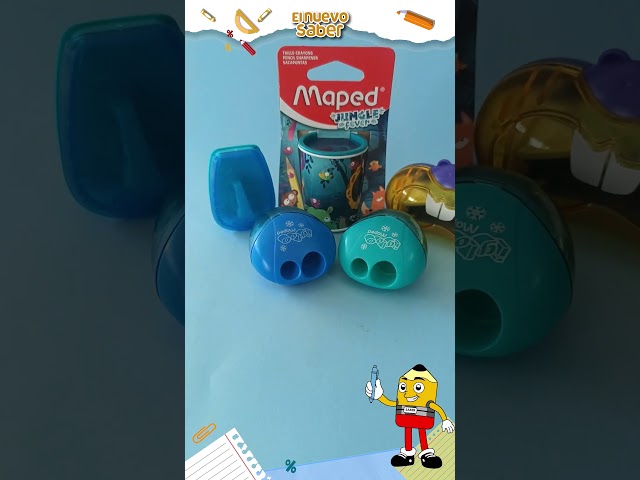 Vídeo relacionado con Maped - Material Escolar - Sacapuntas Shakky - Sacapuntas con Depósito - Tiene 1 Orificio para Afilar - Gran Capacidad de Reserva - Diseño Lúdico de Panda