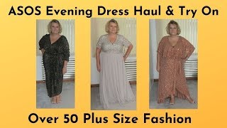 ASOS Plus Size Evening Dress Try On Haul - Over 50 Fashion