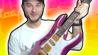 Video thumbnail for The Ibanez Steve Vai PIA “PANTHER PINK” Guitar... by M3RKMUS1C