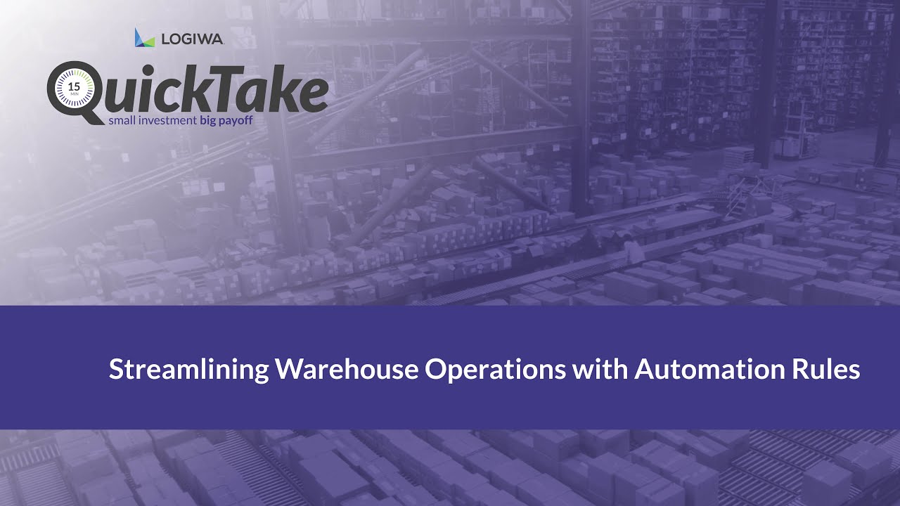 Streamlining Warehouse Operations with Automation Rules