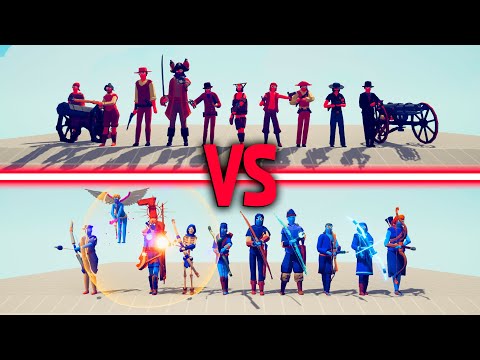 GUN TEAM vs ARCHER TEAM | TABS - Totally Accurate Battle Simulator