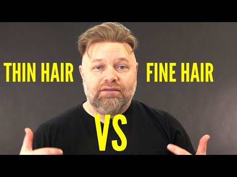 Thin Hair VS Fine Hair - TheSalonGuy