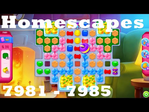Homescapes Level 7981 - 7985 HD Walkthrough | 3 - match game | gameplay | android | ios | pc | app