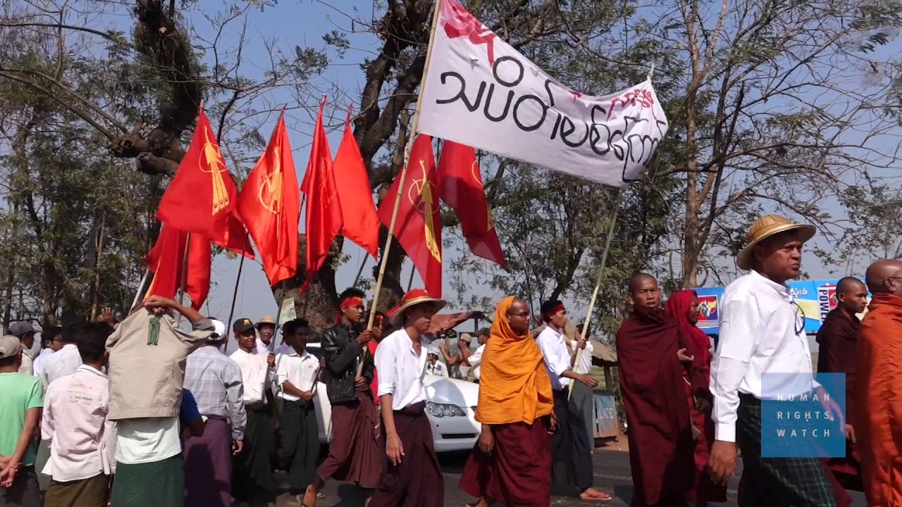 Protest in Burma