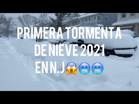 Fuerte tormenta de nieve en Morristown NJ🥶🥶🌨🌨
