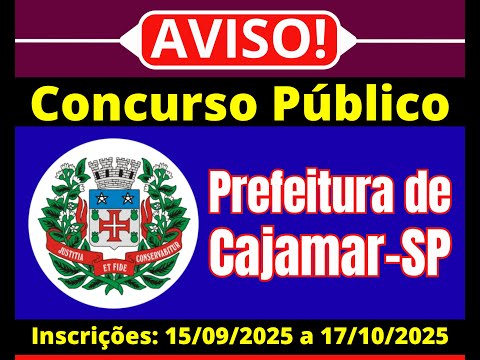 Concurso Público Prefeitura de Cajamar-SP