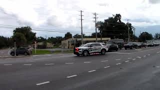 Orange County Sheriff SUV Responding With Rumbler and Dual Sirens