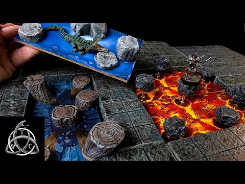3 Hazard Tiles for Dungeons and Dragons