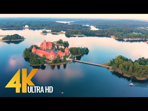4K Drone Footage - Lithuanian Nature from Above - Ambient Drone Video