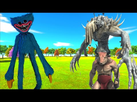 HUGGY WUGGY VS ALL INFERNALS + FANTASY   ANIMAL REVOLT BATTLE SIMULATOR