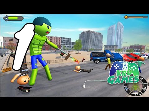 Stickman Incredible Monster Hero City Rampage Gameplay Walkthrough #1 (Android, IOS)