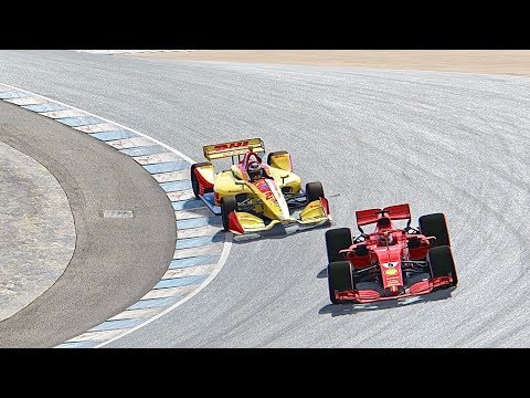 Ferrari F1 2018 vs IndyCar 2018 - Laguna Seca