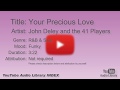 Your Precious Love John Deley And The 41 Players R B Soul Funky YouTube Audio Library BG