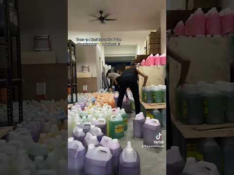 Unloading 6 Tons of Joywash Product