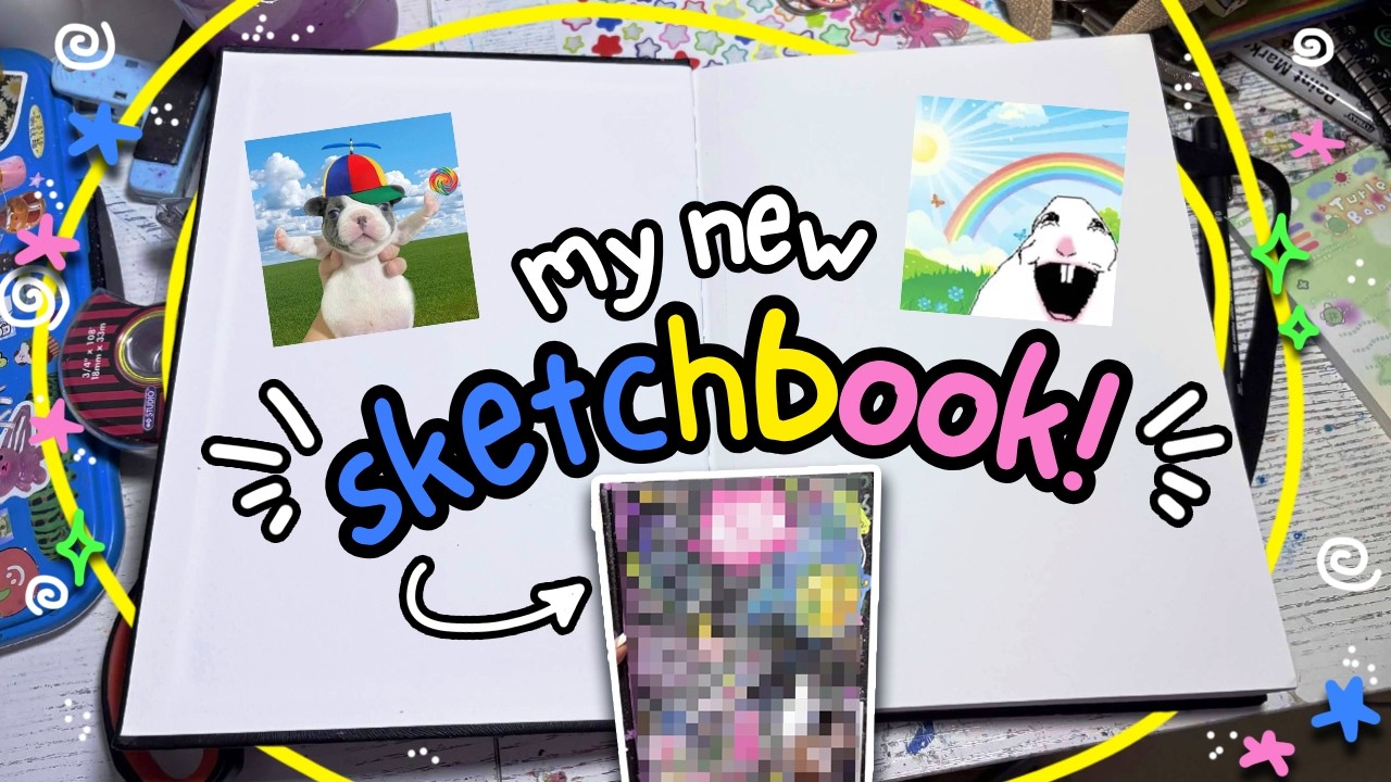 Starting OVER! (Again) Decorating my NEW Sketchbook!