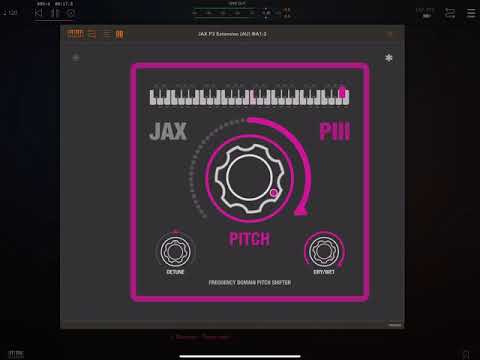 JAX P3, Frequency Domain Pitch Shifter for iOS