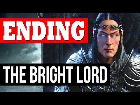 Middle Earth Shadow of Mordor The Bright Lord ENDING Final Boss SAURON "Bright Lord DLC Ending"