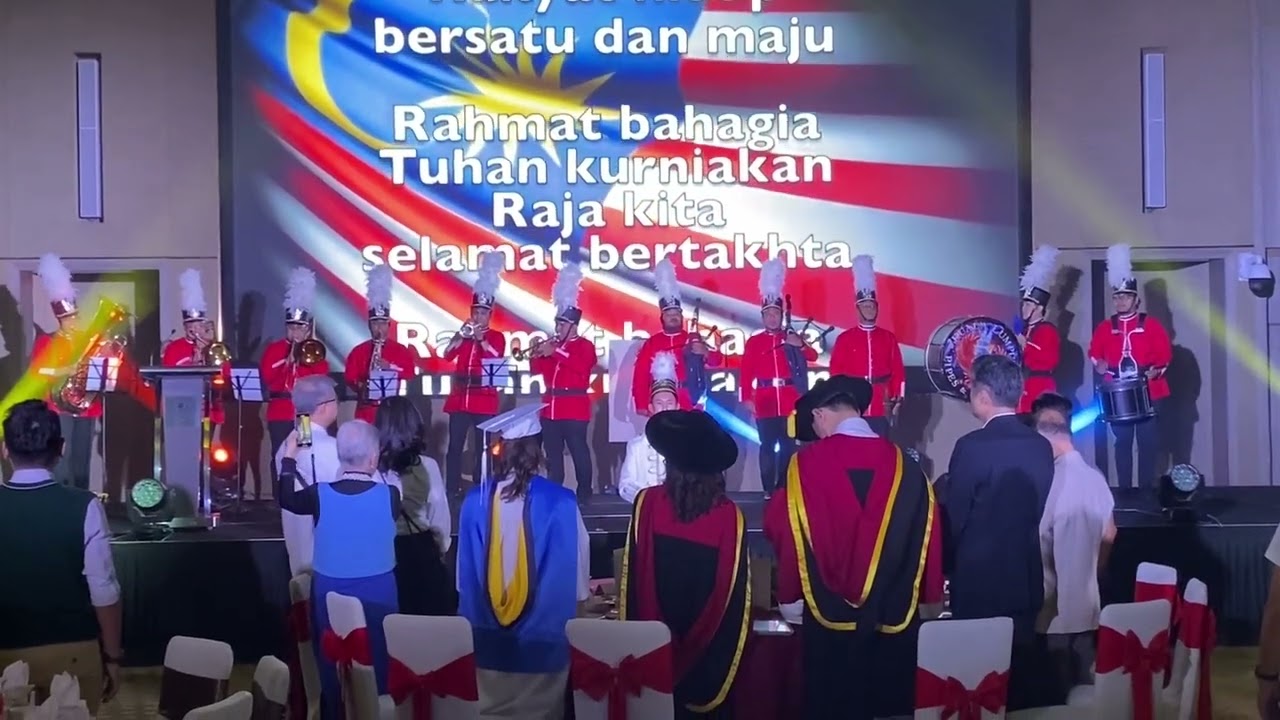 KLPD and HyperBrass performing the national anthem (Negaraku)