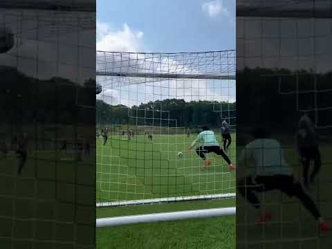 POV: You’re in goal at Revs practice on a Thursday. #goalkeeper #shots #pov