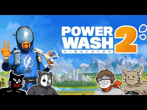 【PowerWash Simulator 2】ついに発売！（４か月前に）４人で高圧洗浄機