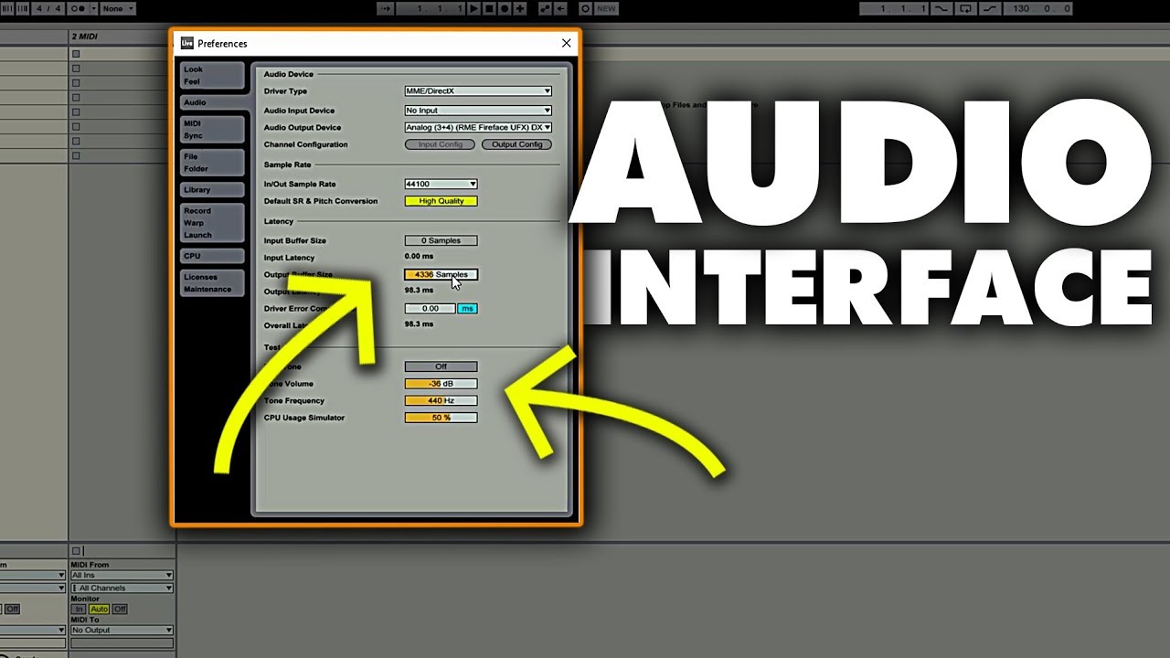Optimizing Your Audio Interface In Ableton Live | Beginners
