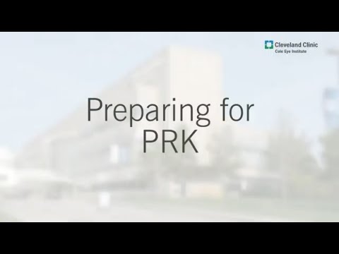 Preparing for PRK Refractive Surgery