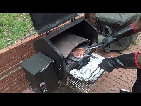 Pizza Oven T-Bone Steak Recipe, Cast Iron, Green Mountain Grills DB