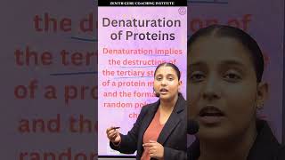 Denaturation Of Proteins l 1 Min Chemistry 443 l Class 12 l By Nikki ma'am
