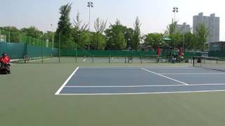 preview picture of video 'Wheelchair tennis BNP Paribas World Team Cup May 23, 2012'