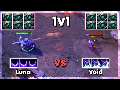 Luna vs Void with 6x Skadi - Dota 2 1v1
