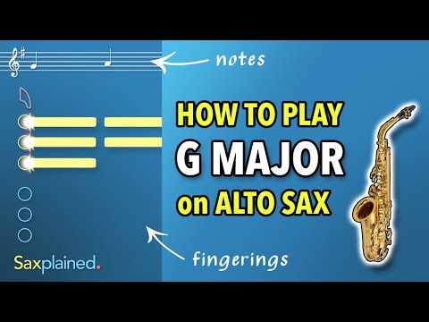 G Major Scale Tutorial (Alto Sax) | Saxplained